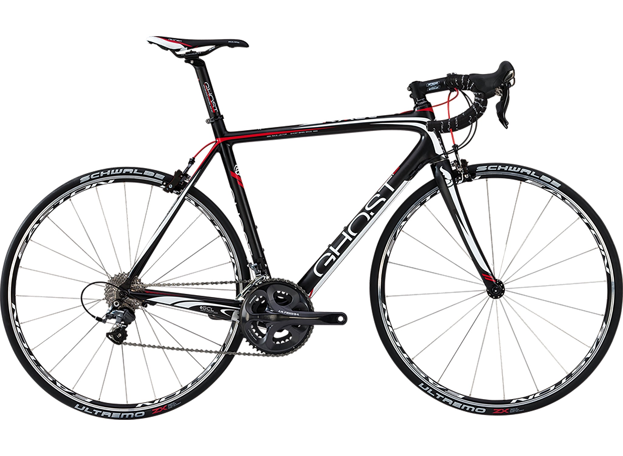 rennrad ghost race 6000 Ghost EBS Race Lector, black / white / red – veloXtra