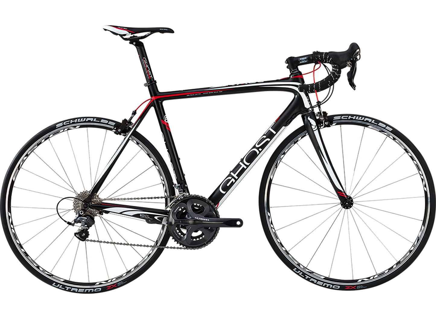 Ghost EBS Race Lector, black / white / red