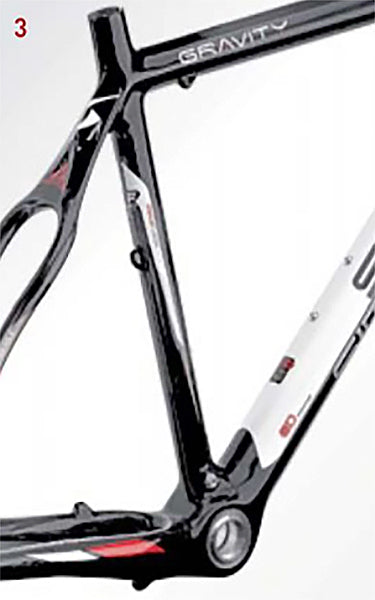 Simplon Gravity Rahmen 26" Carbon/White