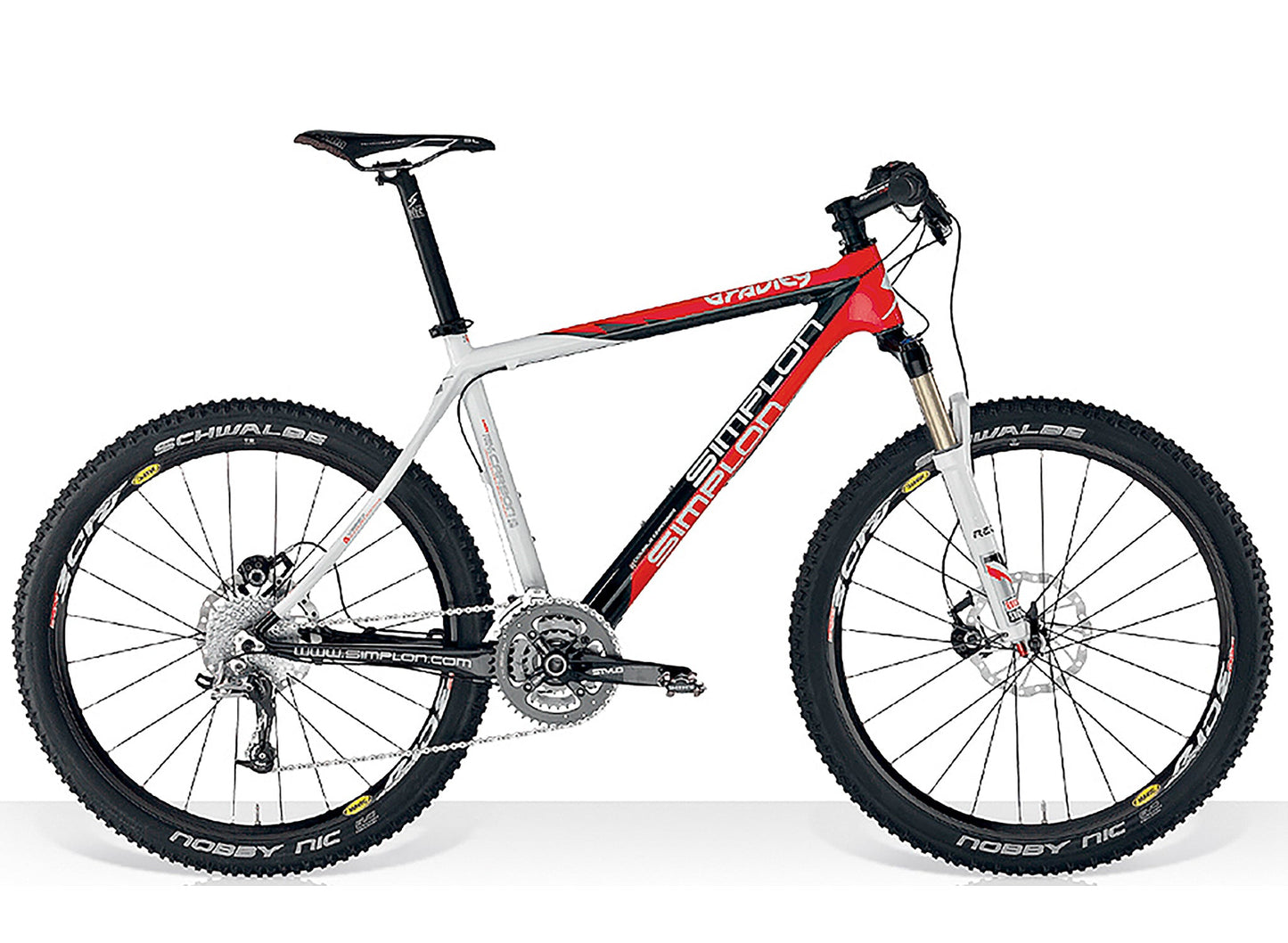 Simplon Gravity SLX Disc White/Red/Carbon
